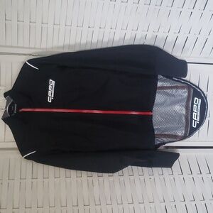 Capo Lombardia L black long tail/pocket cycling woman rain jacket jacket size L